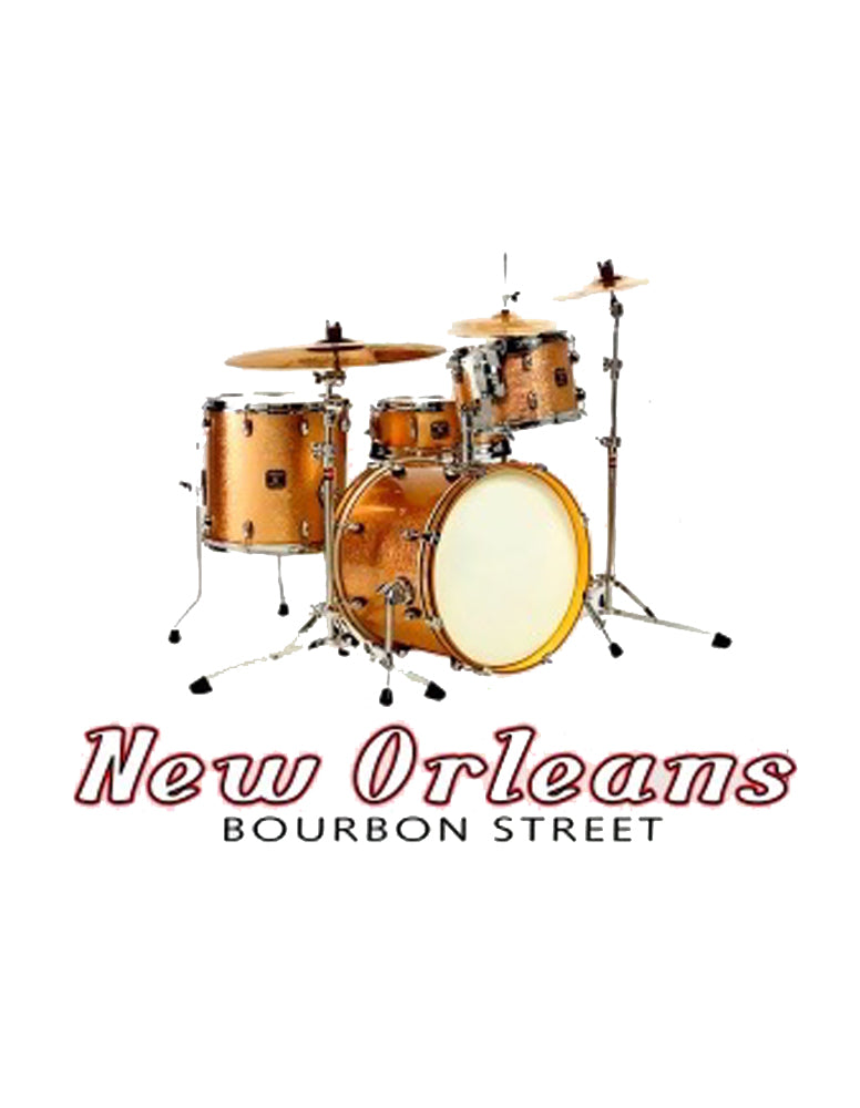 New Orleans Bourbon Street Drums T-Shirt