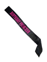 Birthday Princess Glitter Sash