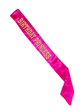 Birthday Princess Glitter Sash