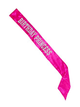 Birthday Princess Glitter Sash