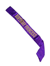 Birthday Princess Glitter Sash