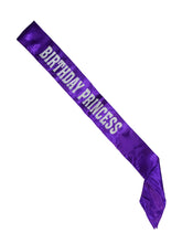 Birthday Princess Glitter Sash