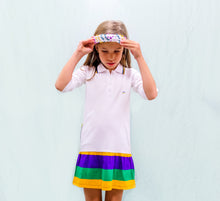 White Stripe Youth Dress