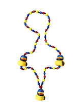 Football Rubber Ducks on Red, Blue and Yellow Specialty Bead