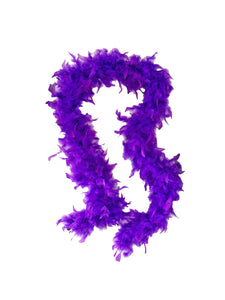 Purple Solid Color Feather Boas