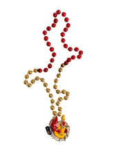 Musical Crawfish on Red and Gold Specialty Bead