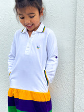 White Stripe Youth Dress