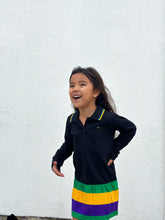 Black Stripe Youth Dress