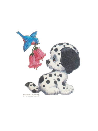 Dalmatian and Blue Bird Kid's T-Shirt