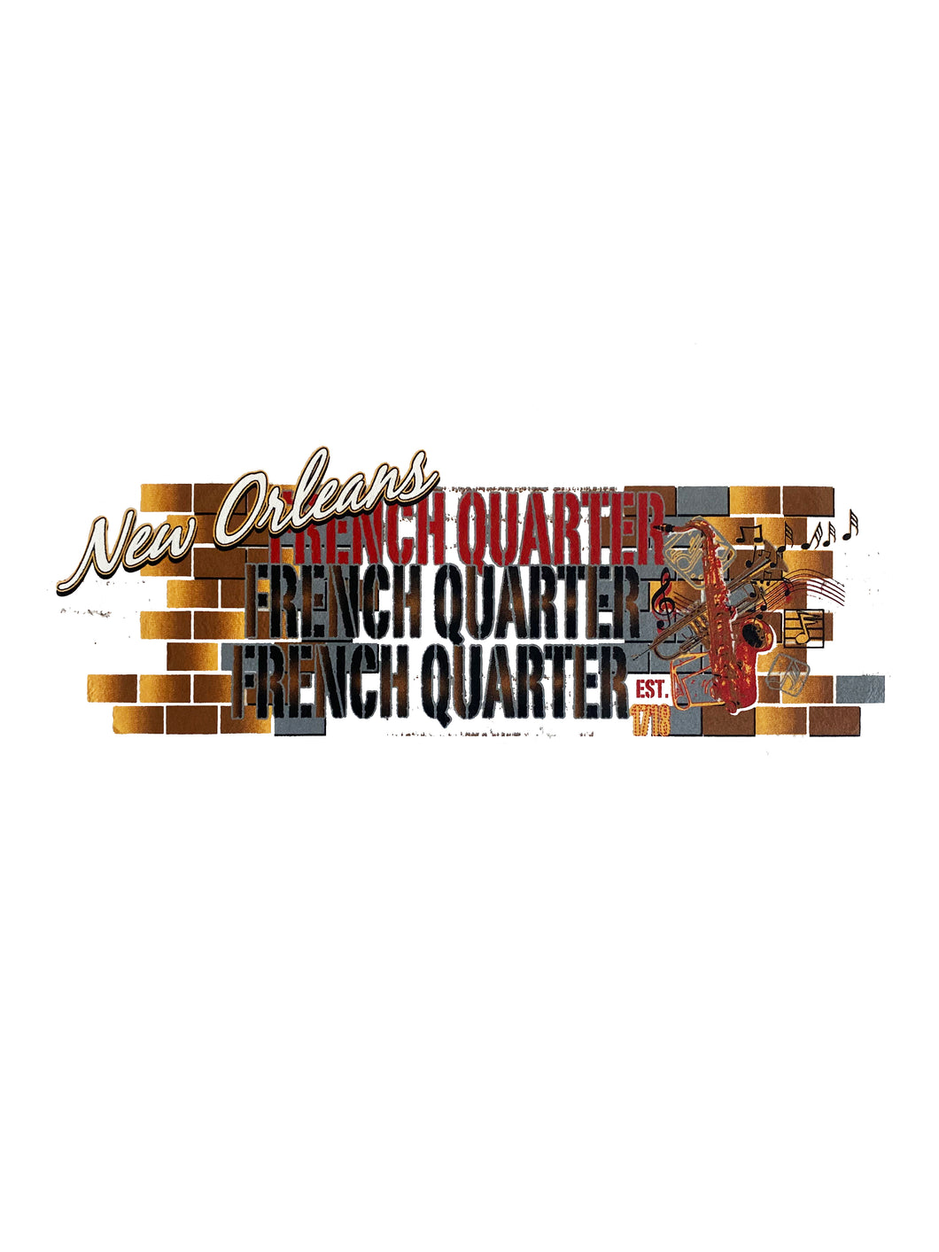 New Orleans French Quarter Bricks T-Shirt