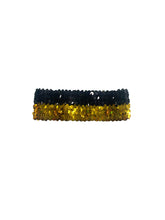 Sequin Headband - Black and Gold