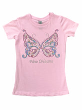 Rhinestone Butterfly Mask Princess Cut Youth T-Shirt