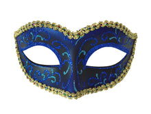 Glitter Swirls Eyelet Mask With Trim