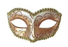 Glitter Swirls Eyelet Mask With Trim