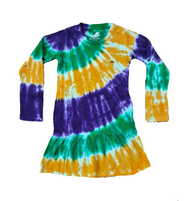 Tie Dye Wave Youth Dress