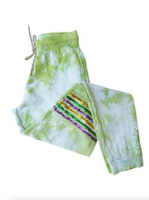 French Terry Adult Sequin Tie Dye Joggers - Green