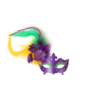 Eyelet Mask Magnet with Side Flowers (Multiple Colors)