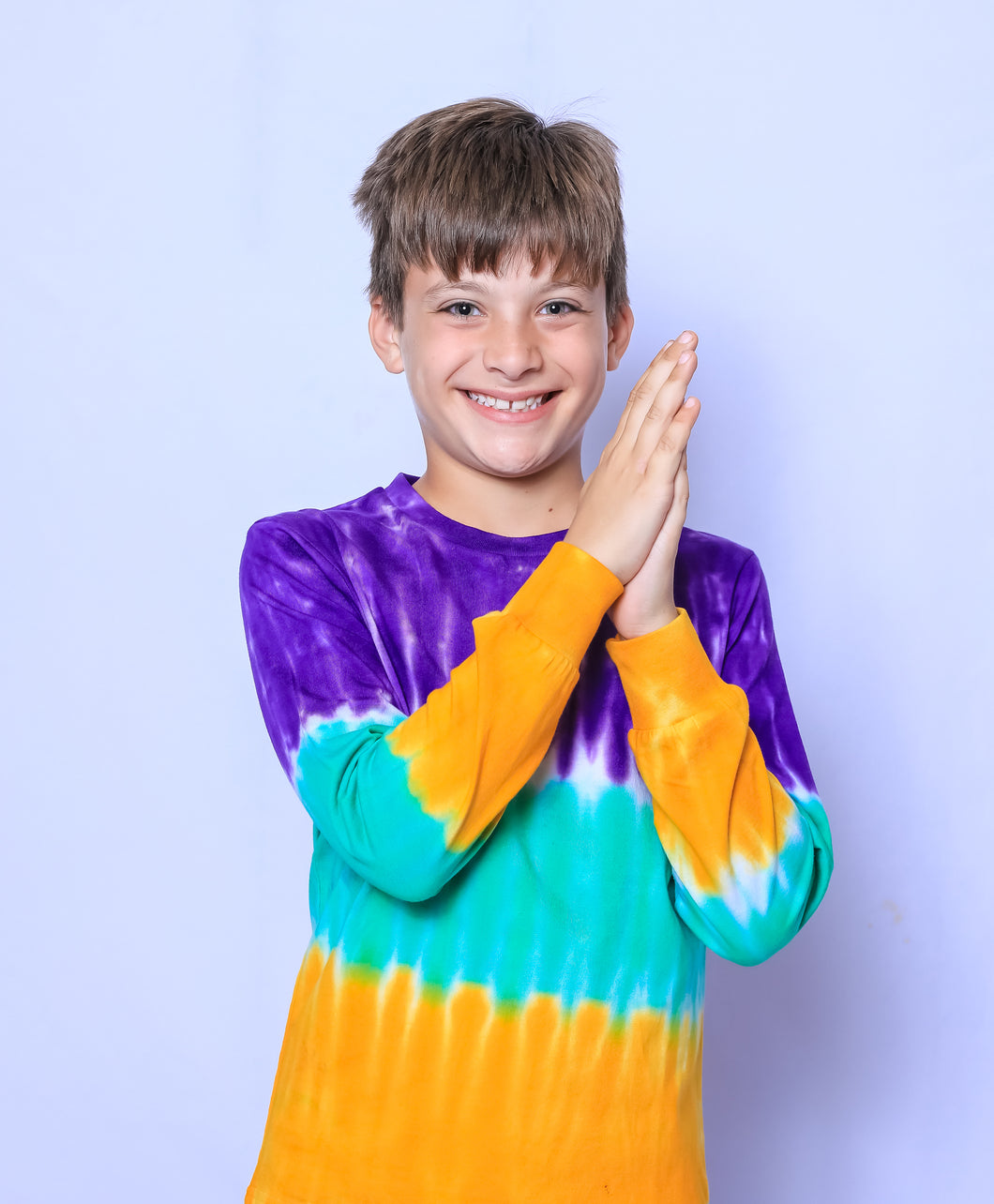 Tie Dye Stripe Youth Long Sleeve