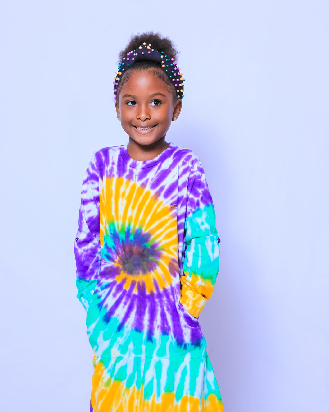 Tie Dye Swirl Youth Dress