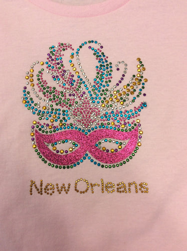 Rhinestone Masquerade Kids T-Shirt