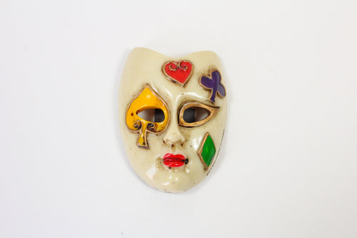 Antique Mask with Card Symbols Magnet