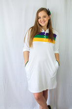 White Chest Stripe Adult Dress