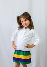 White Stripe Youth Dress