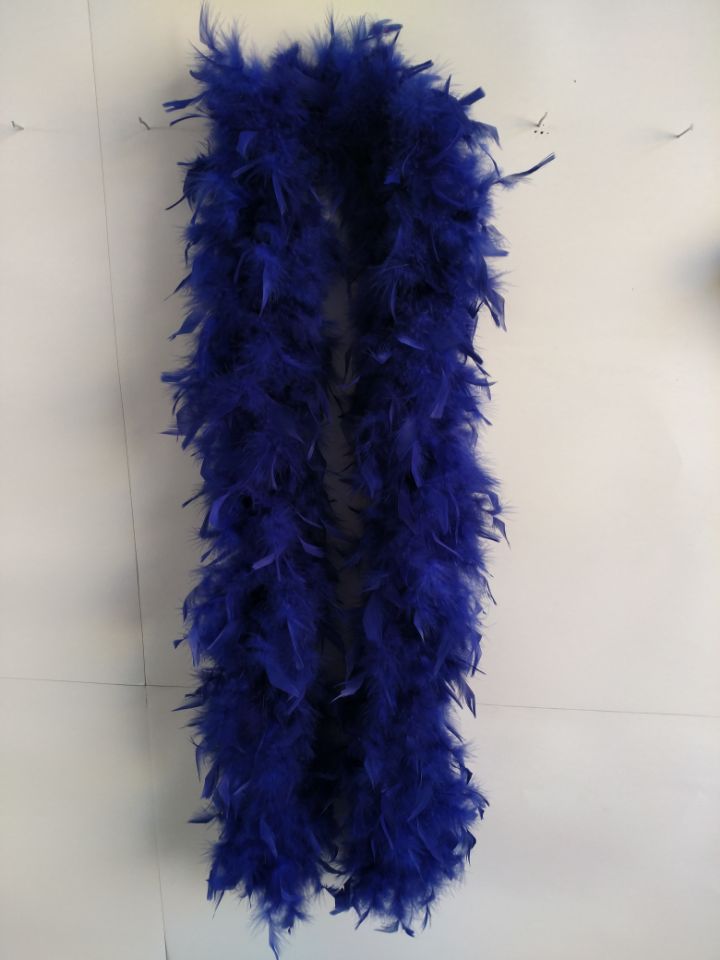 Navy Blue Solid Color Feather Boas