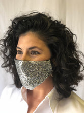 Silver Tinsel Face Mask