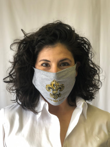 Intricate Fleur de Lis Face Mask