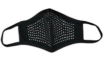 Silver Studded Face Mask