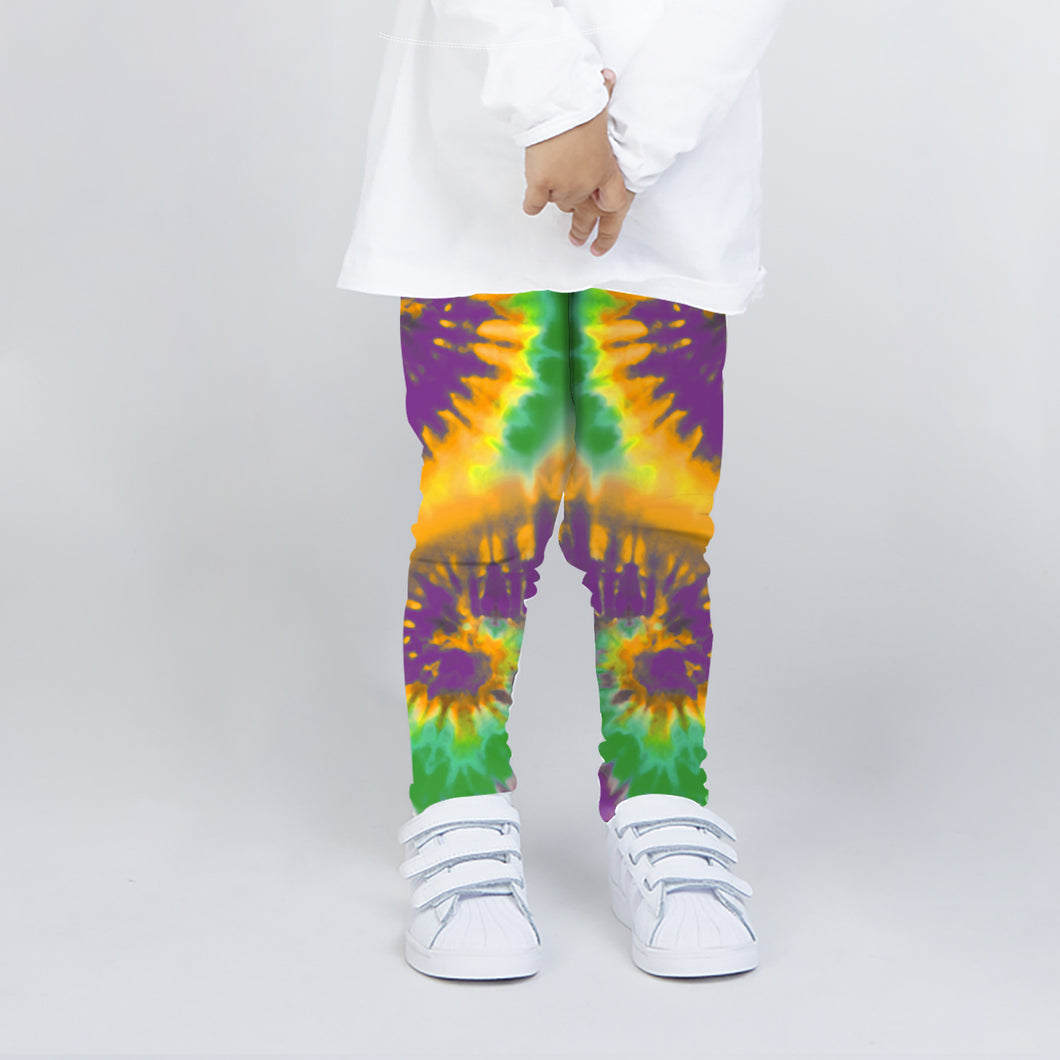 Spandex Leggings Youth - Tie Dye Swirls