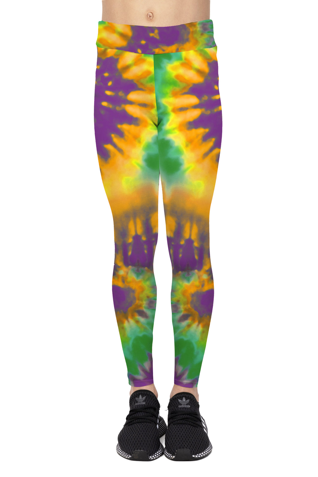 Spandex Leggings Junior - Tie Dye Swirls