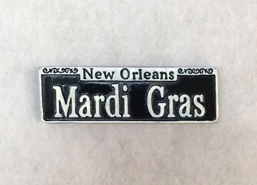 Mardi Gras Street Sign Magnet