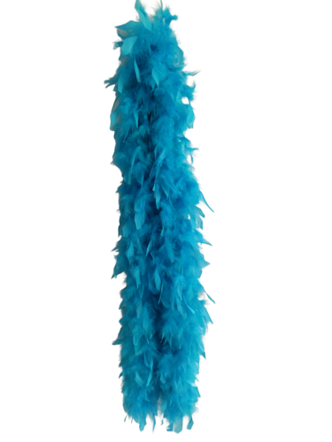 Turquoise Solid Color Feather Boas