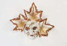 Venetian Mask Leaf Magnet (Multiple Colors)