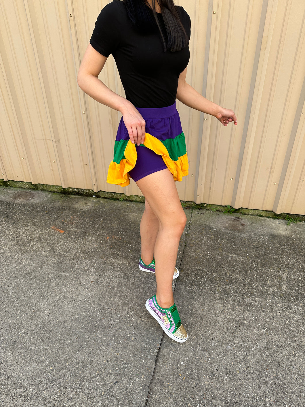 Color Block Adult Skort