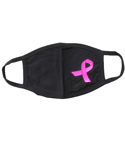 Breast Cancer Neon Pink Ribbon Face Mask