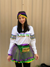 Color Block Sequin Purple, Green, and Gold Fanny Pack