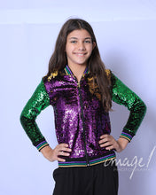 Sequin Jacket Purple, Green, and Gold Youth Classic